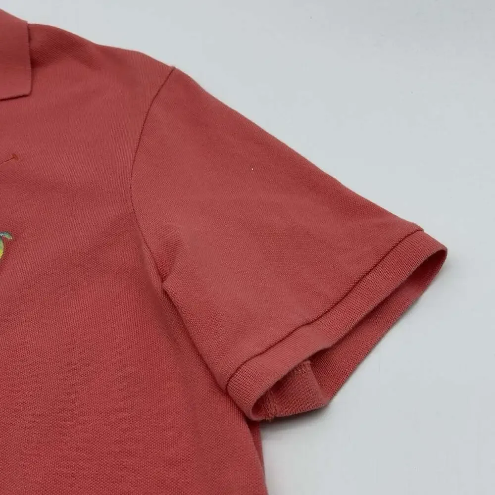 Polo Ralph Lauren Classic Fit Size Large Pink Rainbow Pride Pony Logo Polo Shirt
